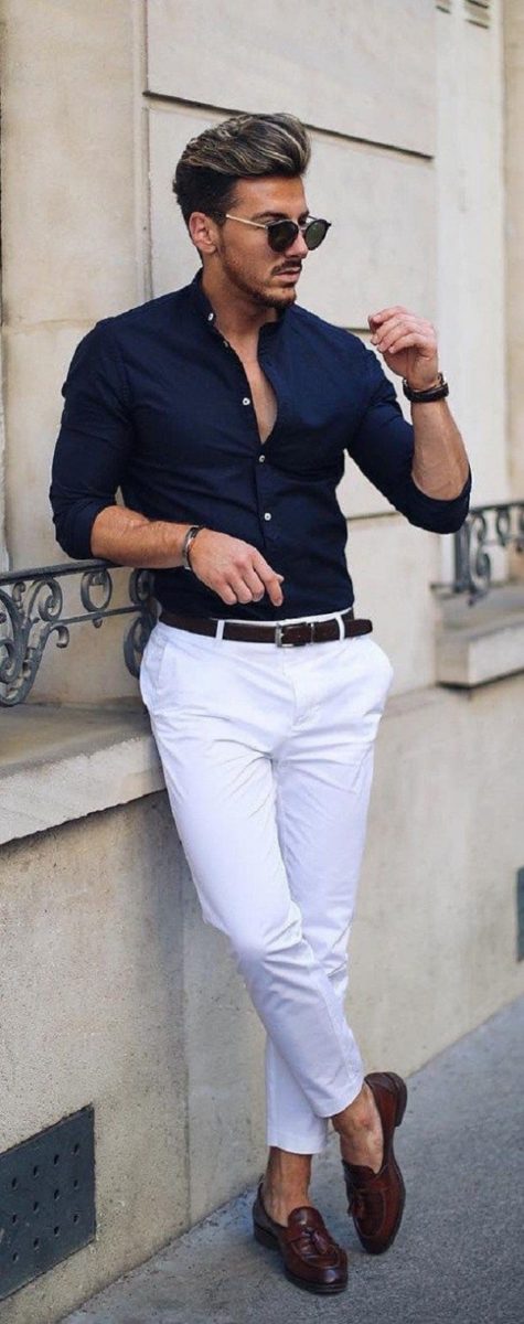 Casual BlueShirt Combinations: 10 Best Style Tips For Men in 2020