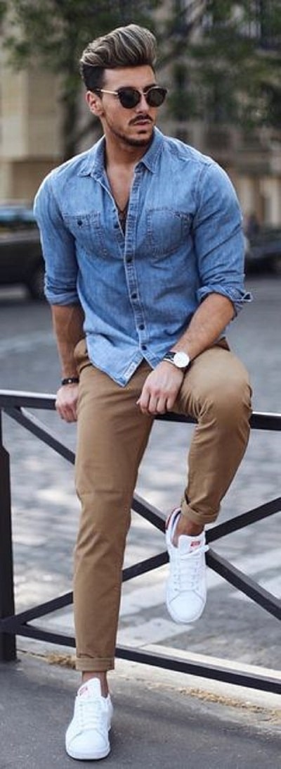 Casual Blue Shirt Combinations Matching Pants And Jeans 21 Ok Easy Life